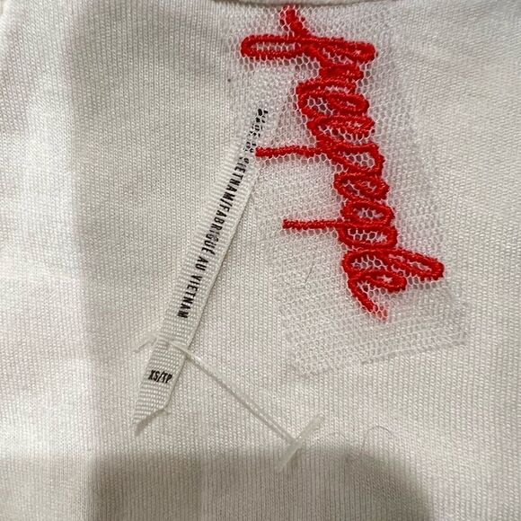 Free People Ivory Mesh Cutout Mini Dress Women’s XS - Picture 2 of 4